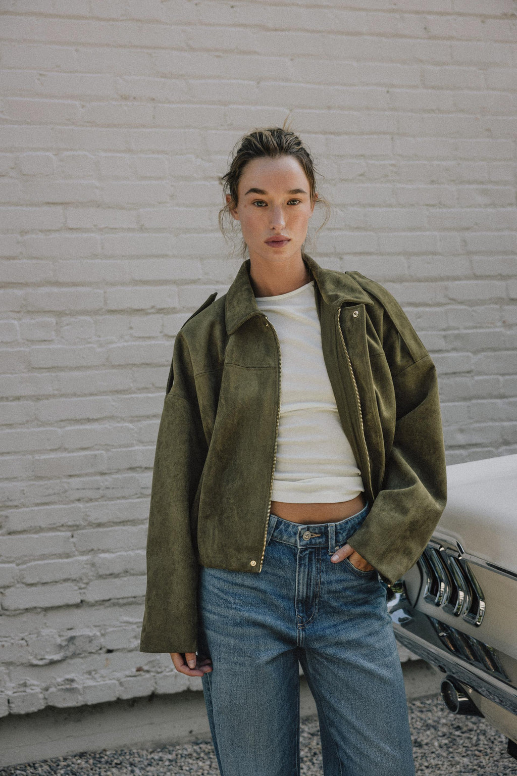 Cazadora de ante Sienna – Blazer elegante y cómodo para cualquier ocasión