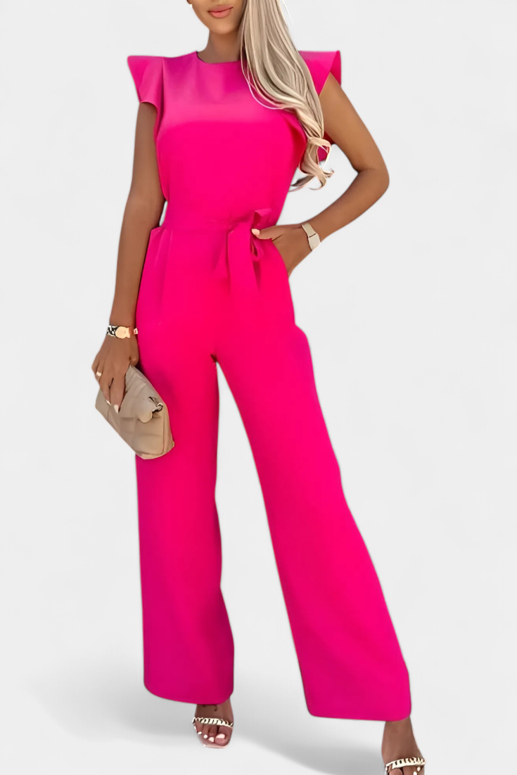 Shalonda Mono Elegante sin Mangas con Lazo