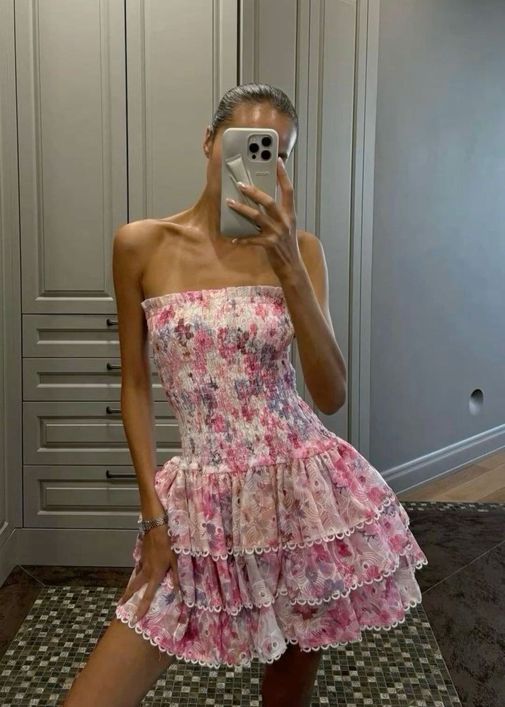 Emma Vestido - Rosa Floral