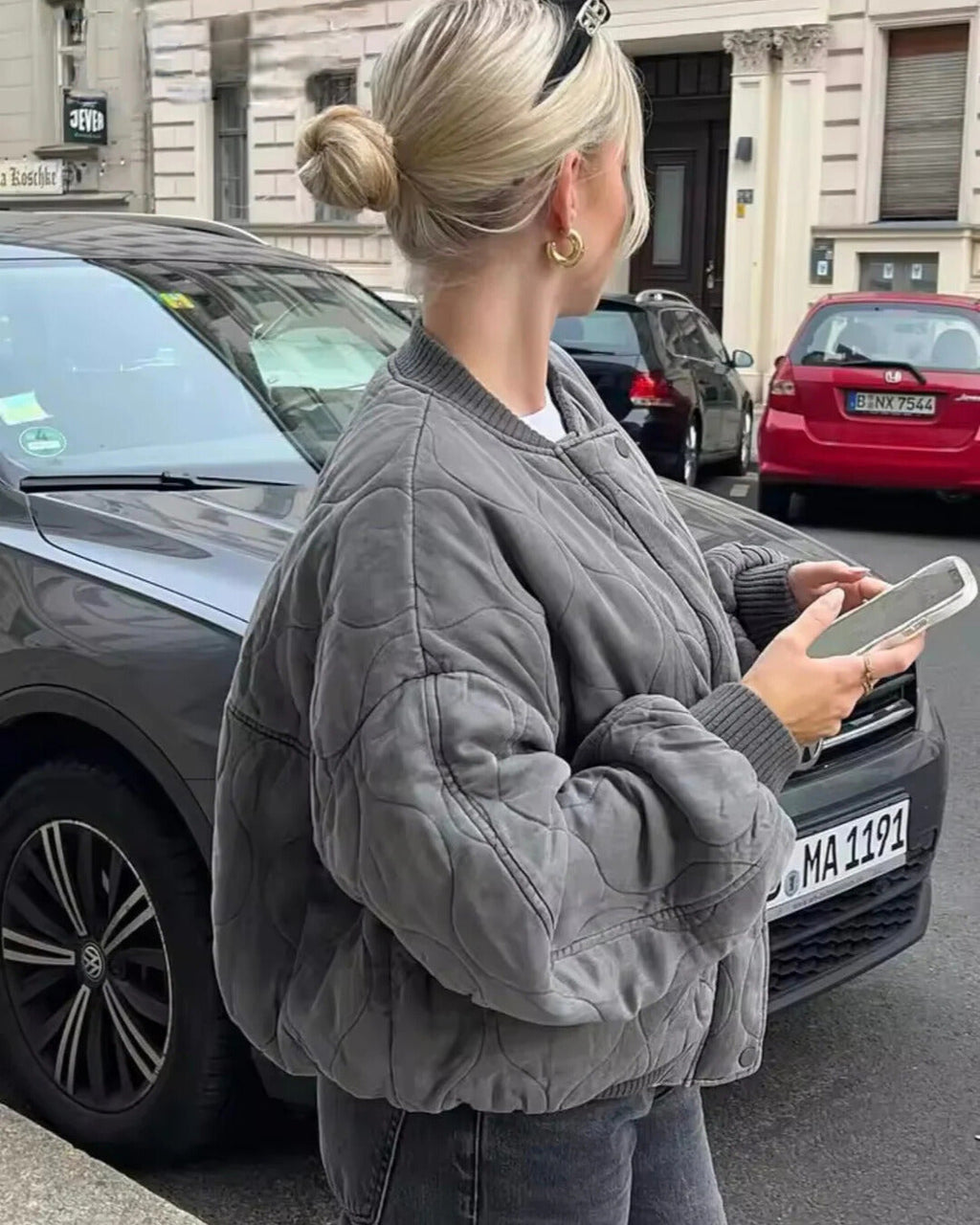 Selvia | Chaqueta bomber acolchada