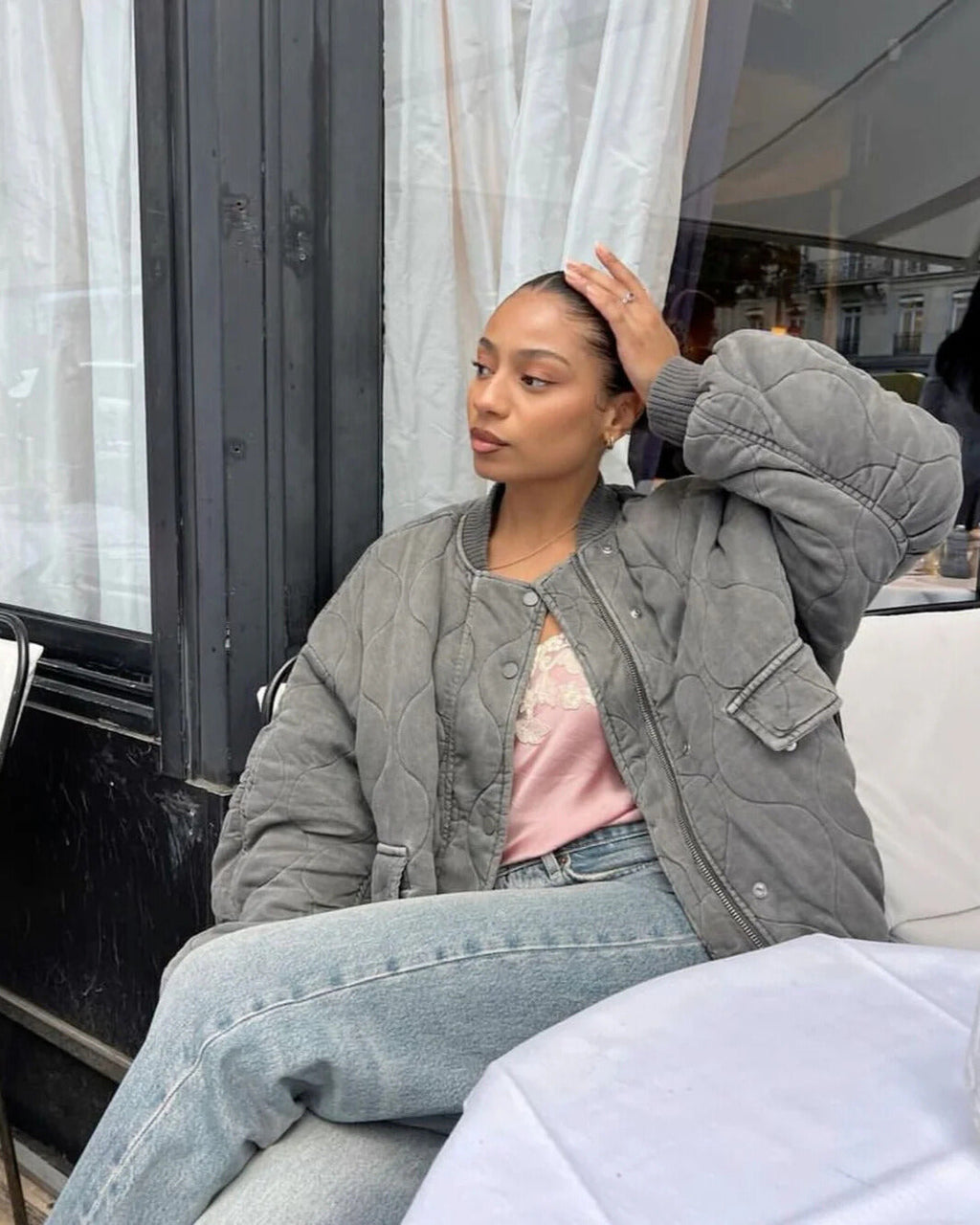 Selvia | Chaqueta bomber acolchada