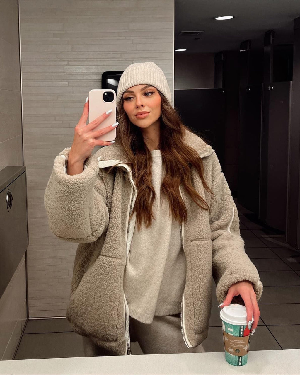 Mirella | Chaqueta de FELPA con rosa