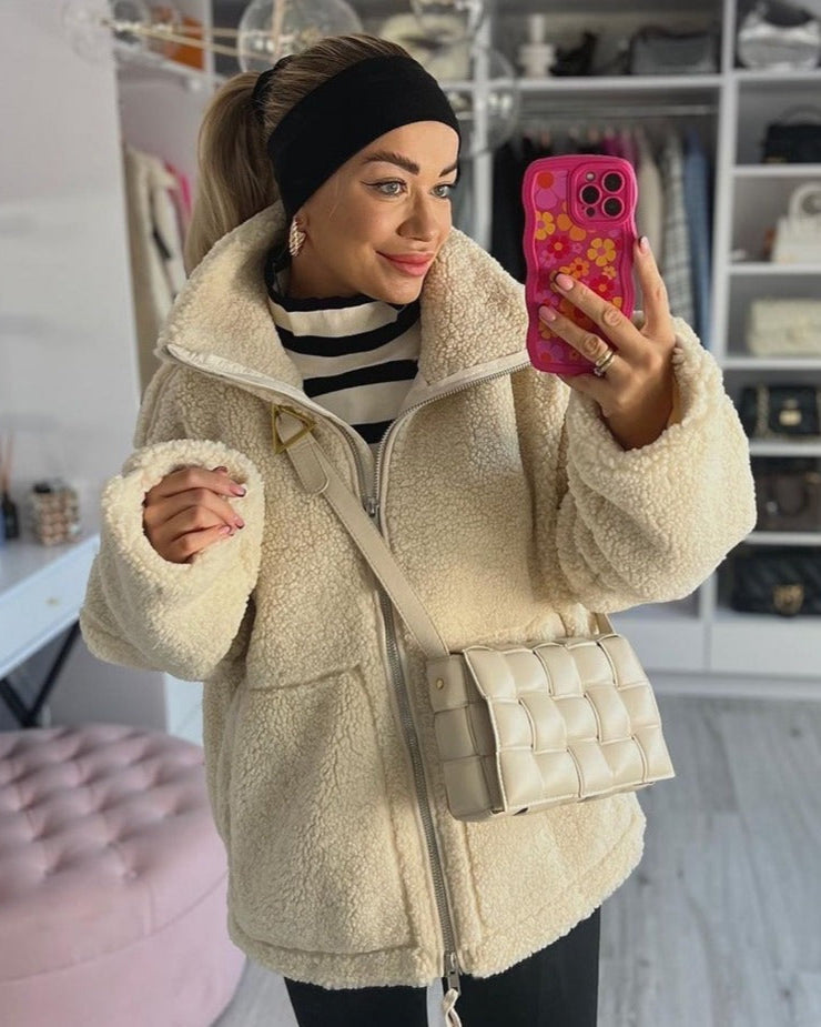 Mirella | Chaqueta de FELPA con rosa