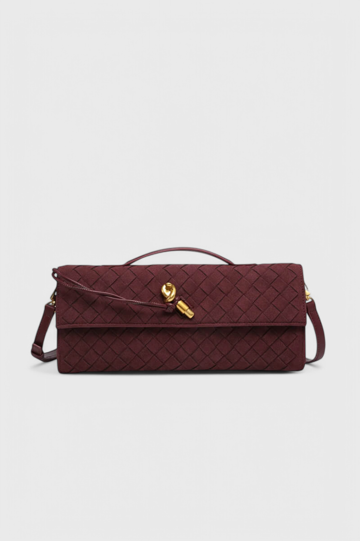 Bolso de Hombro Clásico de Ante Melanie