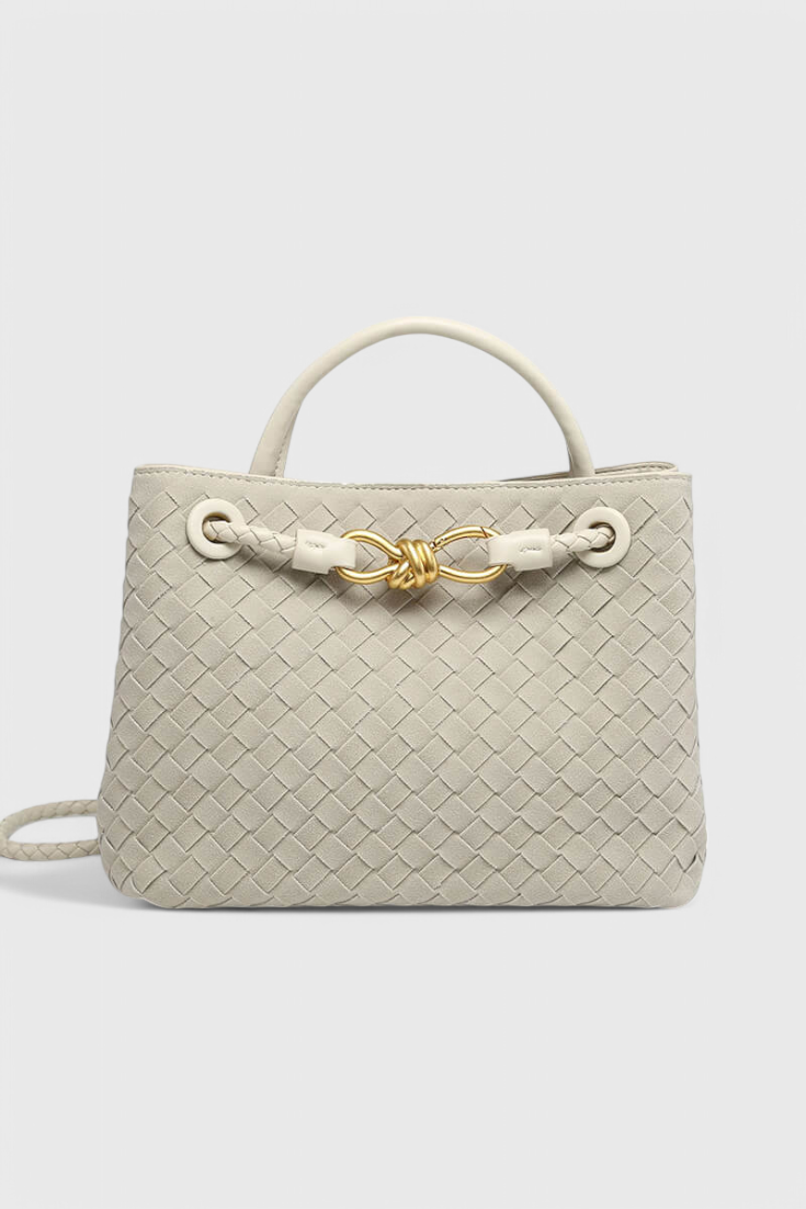 Bolsa Diaria Tejida en Color Índigo