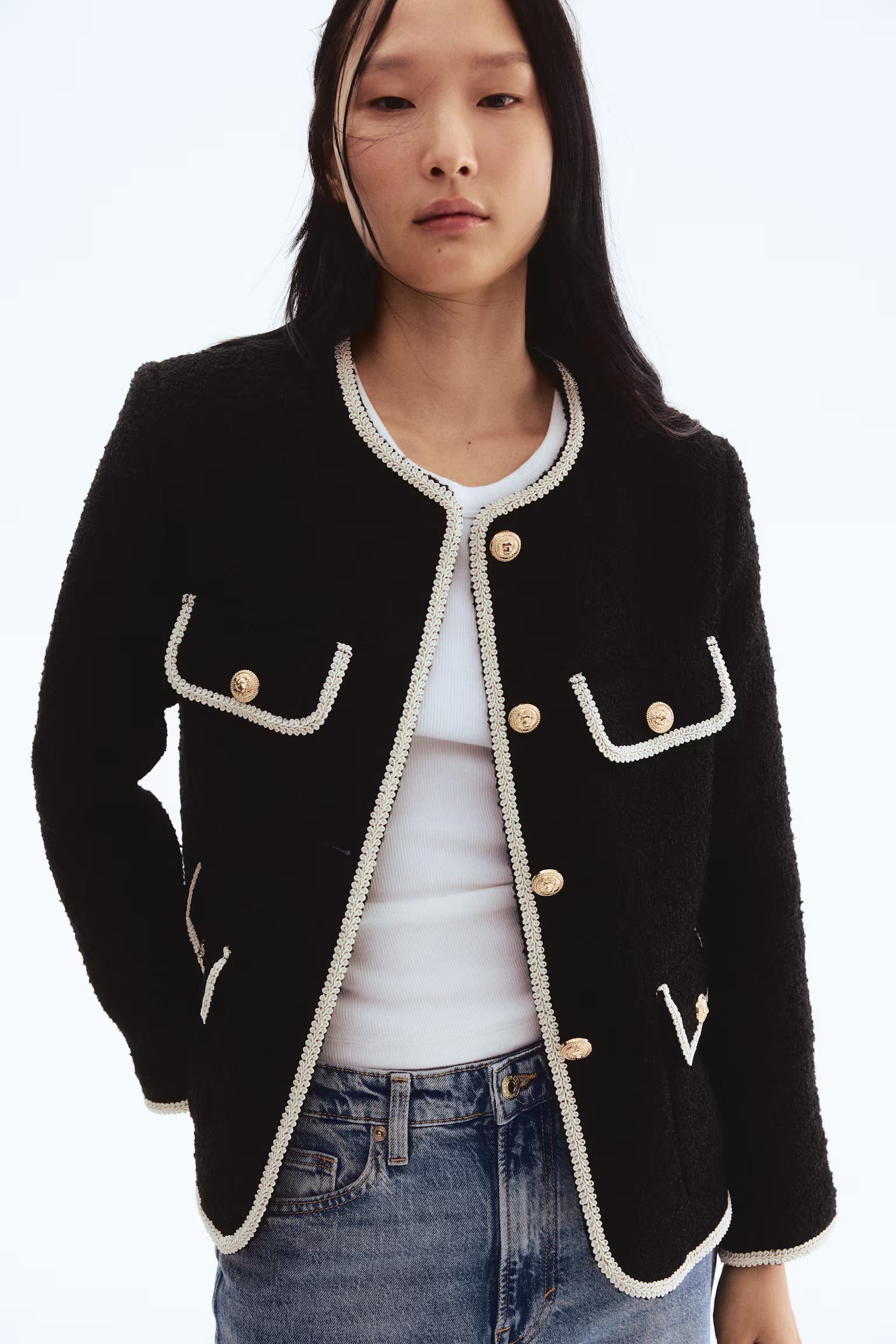 Chaqueta de Bouclé Clara