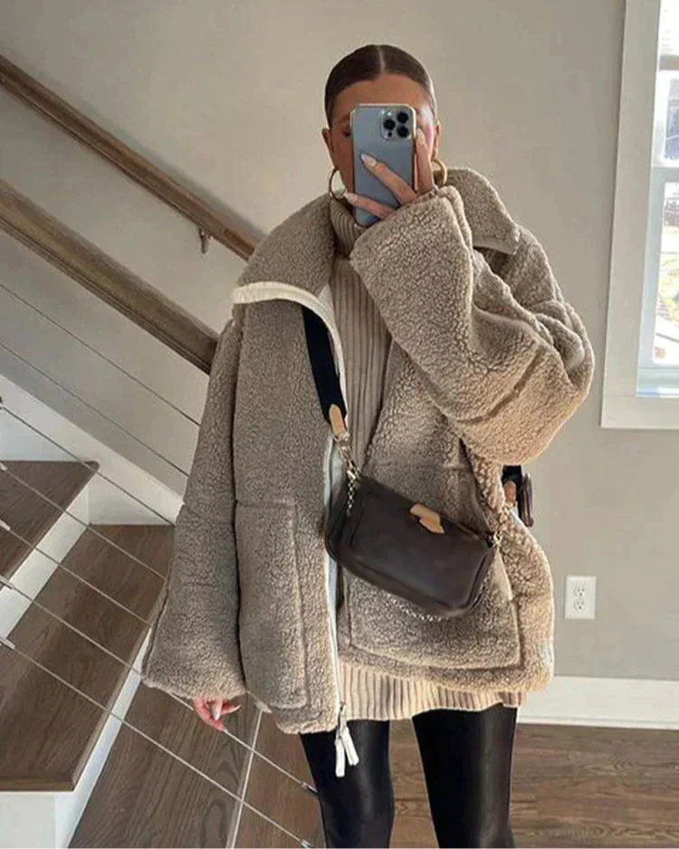 Mirella | Chaqueta de FELPA con rosa