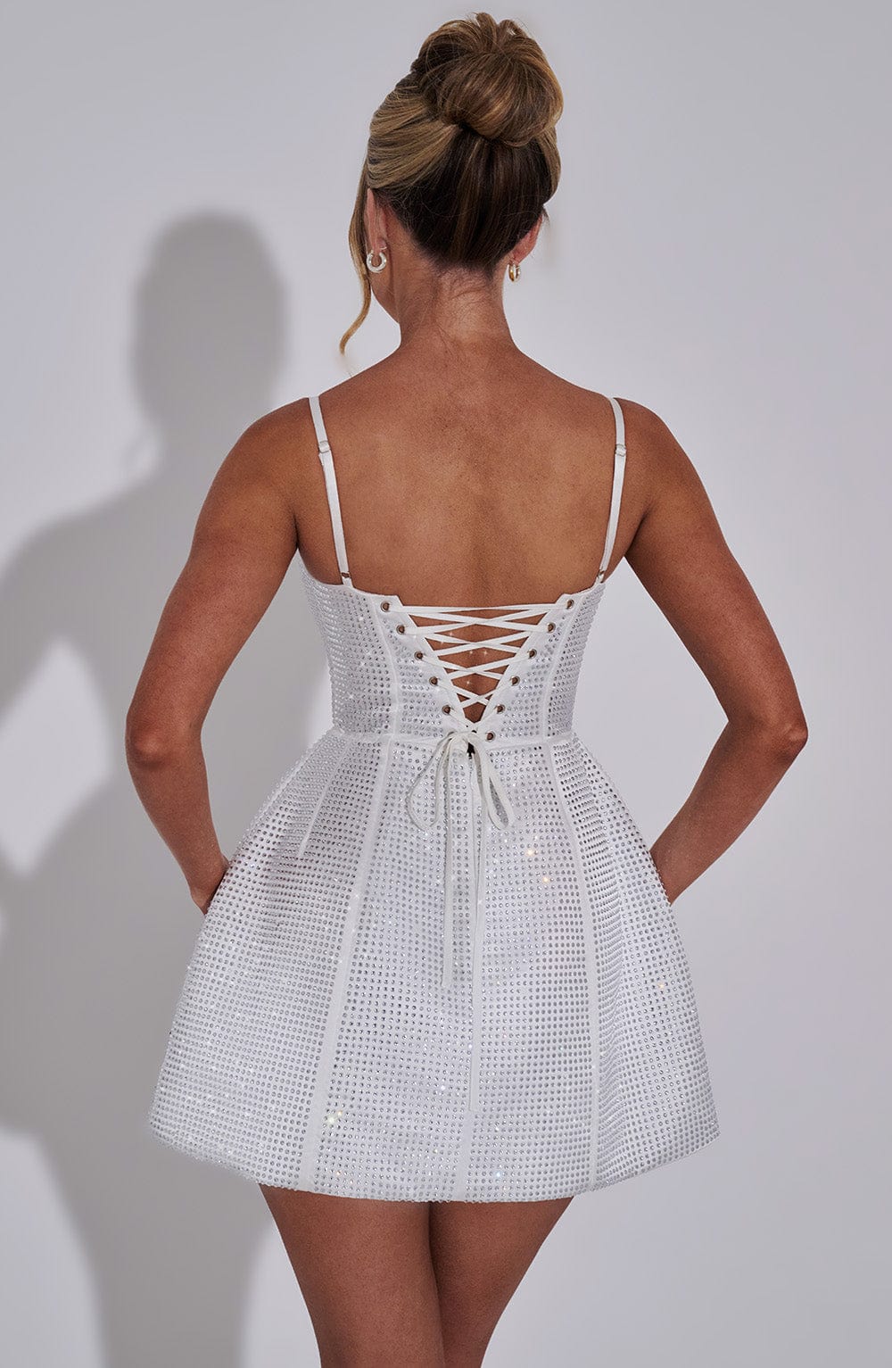 Samira Mini Vestido - Marfil