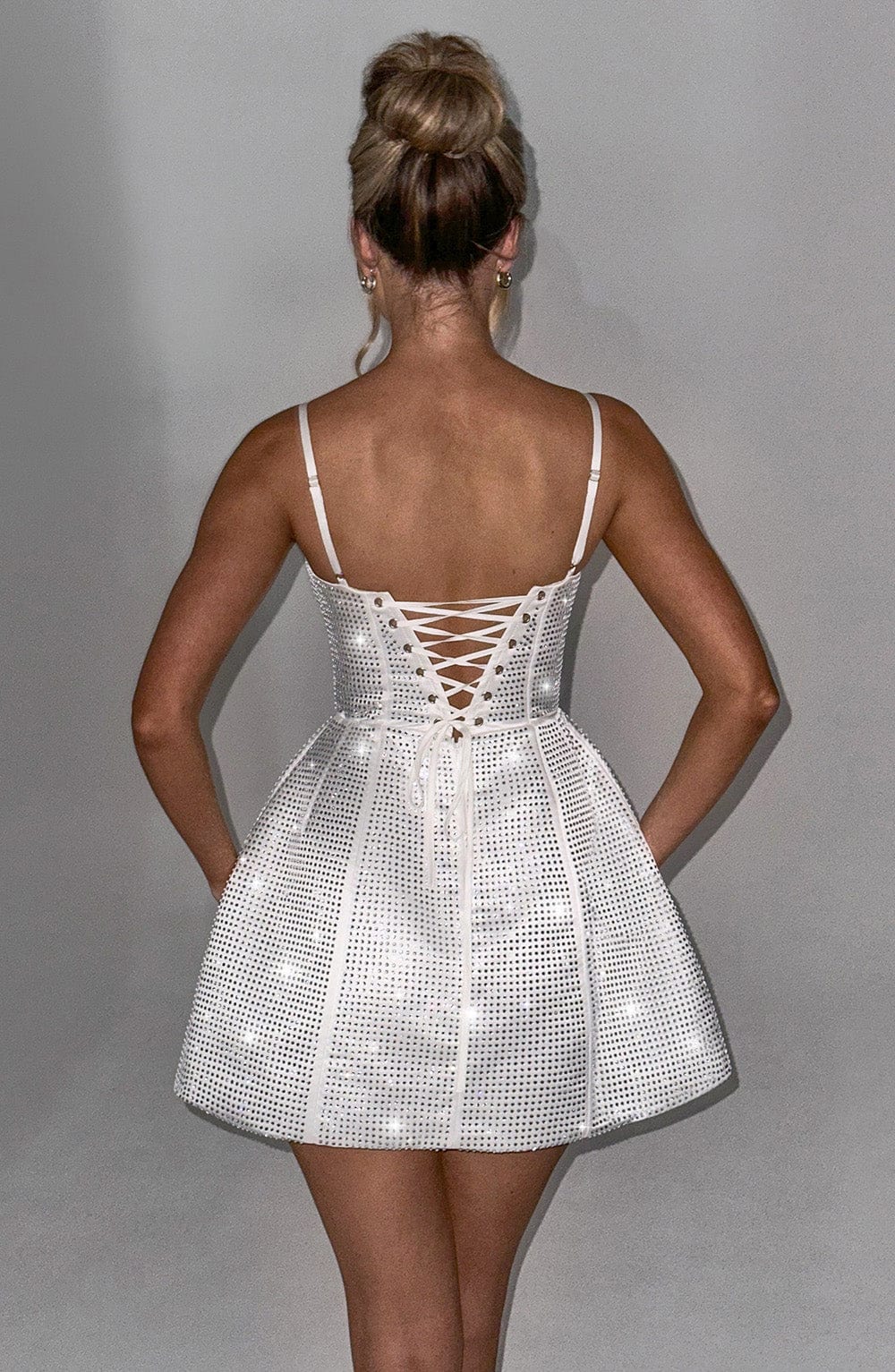 Samira Mini Vestido - Marfil