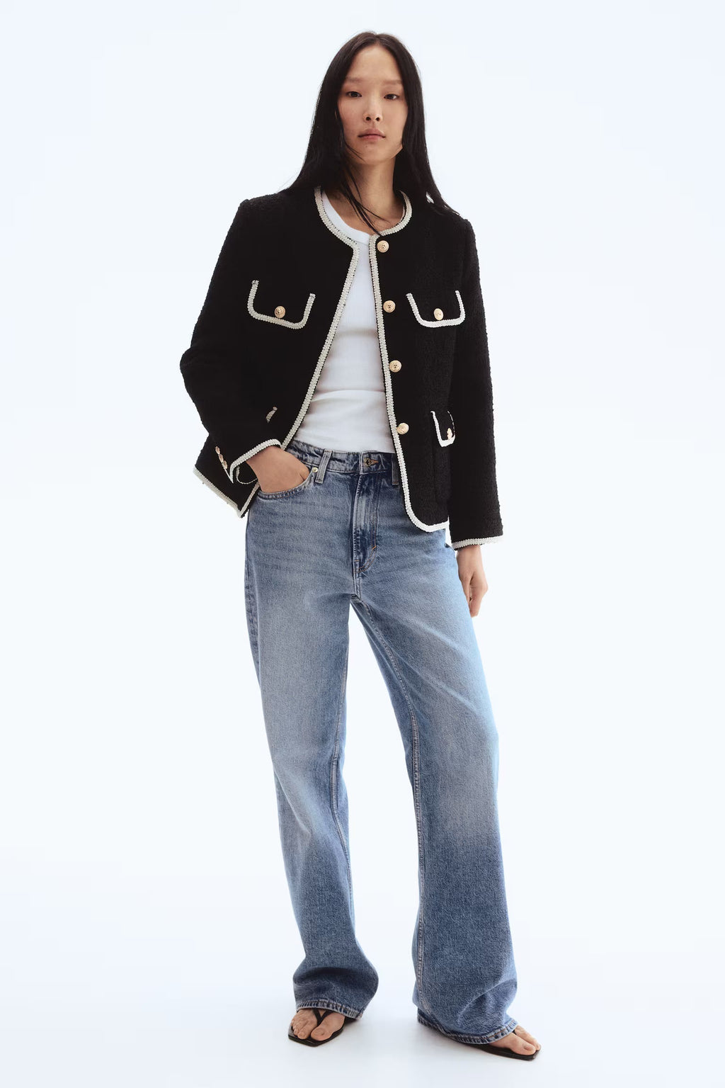 Chaqueta de Bouclé Clara