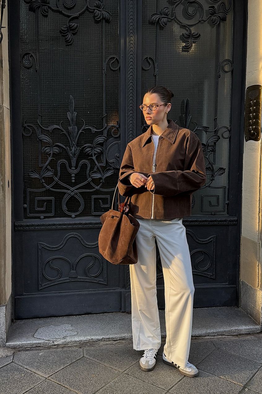 Chaqueta de ante Lena