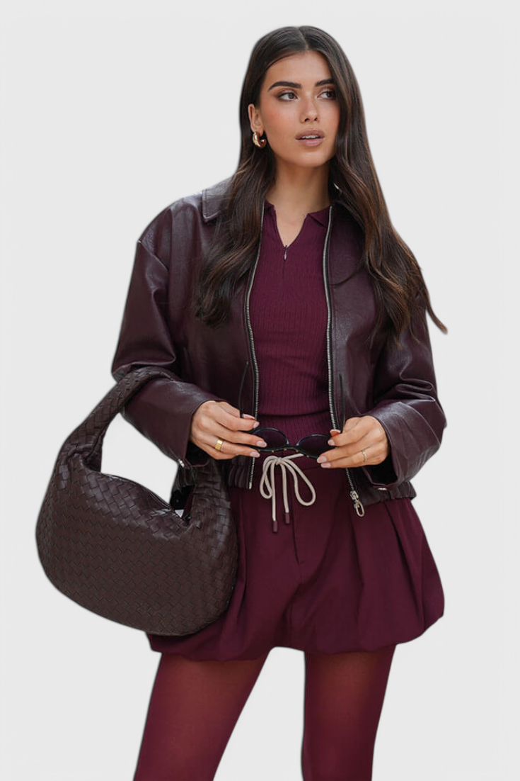 Saco de Hombro Mediano en Color Salvia